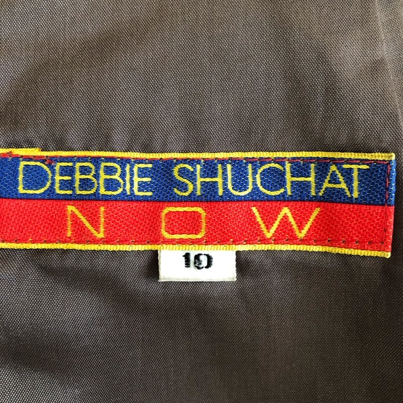 Vintage 80s mossy taupe leather midi pencil skirt - Picture 12 of 15